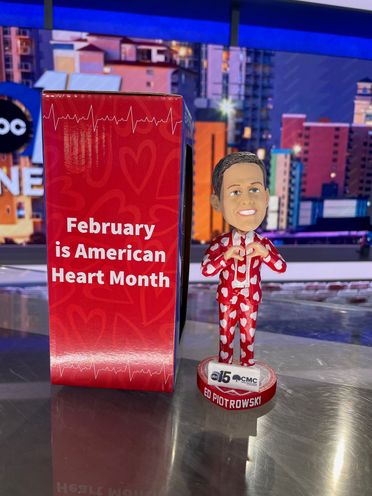 Ed Piotrowski Heart Month Bobblehead
